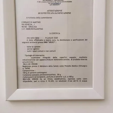 Aruci לינה וארוחת בוקר סירקוזה